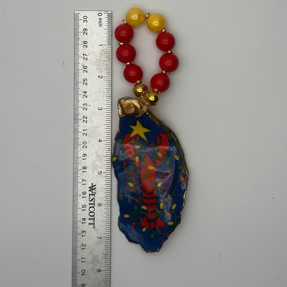 Festive Lobster Shell Ornament/Wine Bottle ornament - Picture 3 of 8